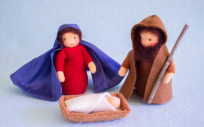 Kerststal 1 Jozef, Maria en Jezus