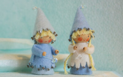Twee kleine kaboutertjes in de winter PDF patroon Nederlands