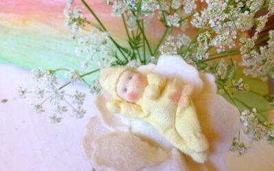 Meibaby als patroonblad