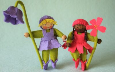 Steker bloemenkinderen kaasjeskruid en grasklokje PDF patroon Nederlands