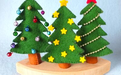 Steker kerstboom PDF patroon Nederlands, Engels en Duits