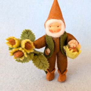 Hazelnoot kabouter PDF patroon Nederlands, Duits