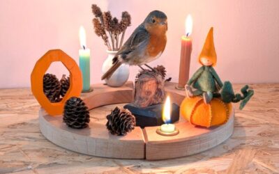 Pompoensteker en het Roodborstje