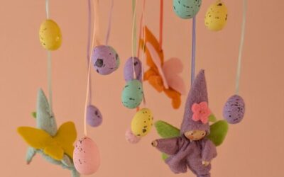 Paaskrans met Paaskaboutertjes